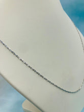 Load image into Gallery viewer, Paperclip Link  Chain 22”- 14K White Gold