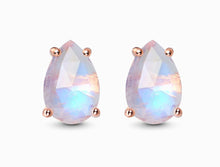Load image into Gallery viewer, Bright Drop Studs- Moonstone Stud Earrings