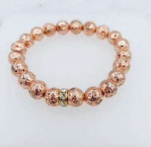 Load image into Gallery viewer, Hammered Rose Gold  Bracelet - Sisco + Berluti