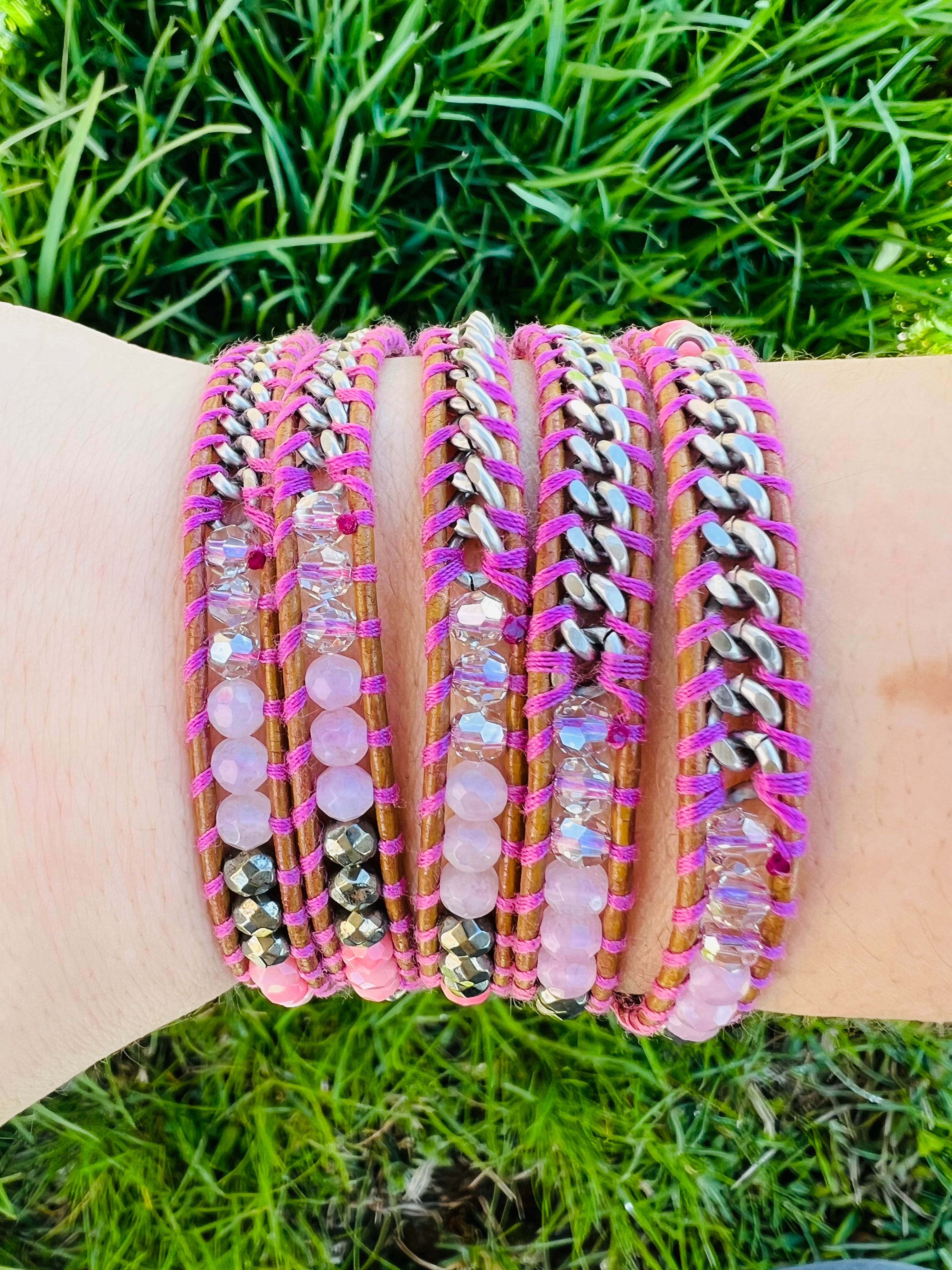 Hot Pink Chain Chan Luu Wrap Bracelet Marie s Jewelry Store