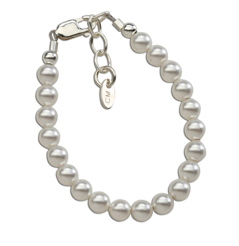 Serenity - Sterling Silver Pearl Baby & Children’s Bracelet