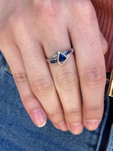 Load image into Gallery viewer, Intuitive Iolite Ring - 10K White Gold