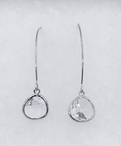 Clear - Gemstone Threader Earring