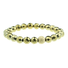 Load image into Gallery viewer, Medium Faceted Hematite in Gold - Sisco + Berluti