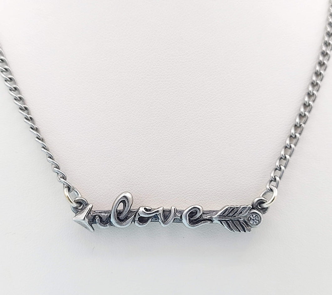 Doorbuster Love Necklace - Sterling Silver