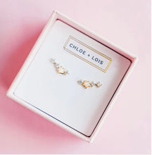 Load image into Gallery viewer, Starry Night Mini Ear Climbers - Chloe &amp; Lois