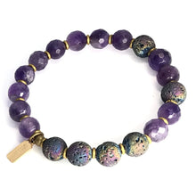 Load image into Gallery viewer, &quot;Emotional Healing&quot; Amethyst Essential Oil Diffuser Bracelet