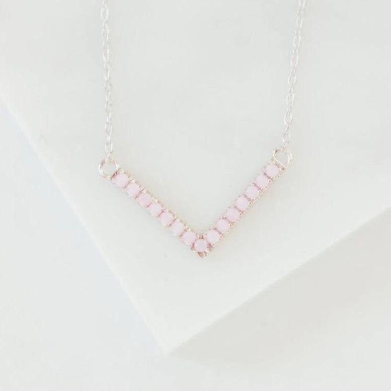 Milky Pink Dreams Point Necklace