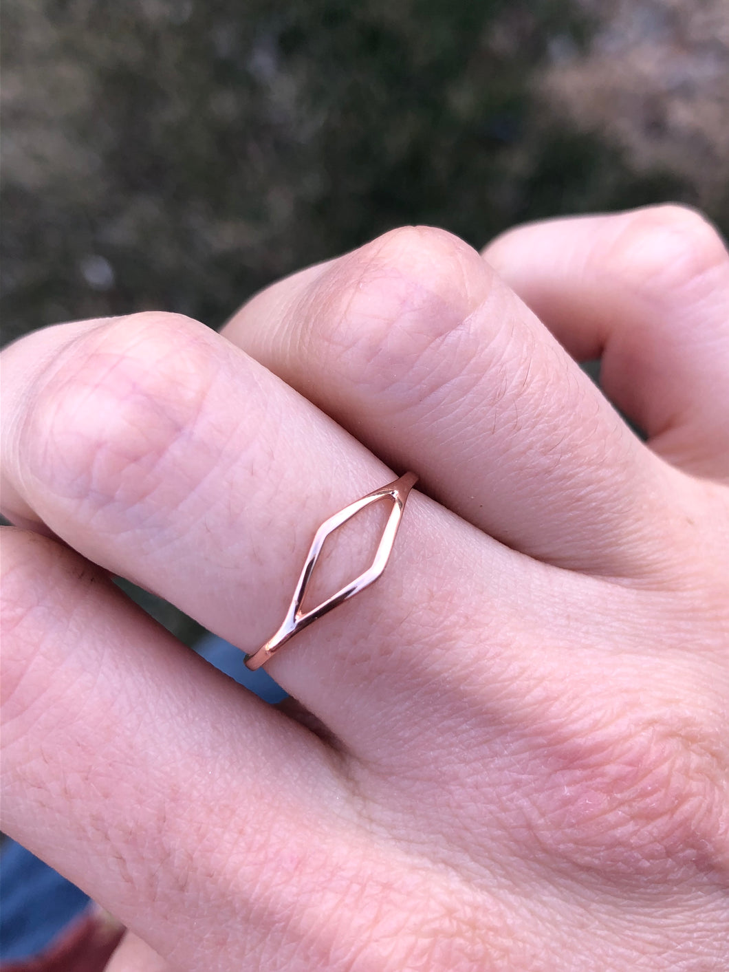 Marquise Shaped Ring - 14K Gold