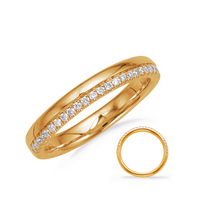 Load image into Gallery viewer, Yellow Gold Diamond Accented Band