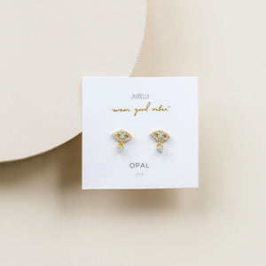 Evil Eye Drop Earrings - Gold Plated