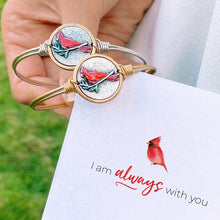 Load image into Gallery viewer, Red Cardinal Bangle Bracelet