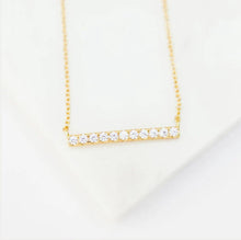 Load image into Gallery viewer, Pavé Bar Layering Necklace