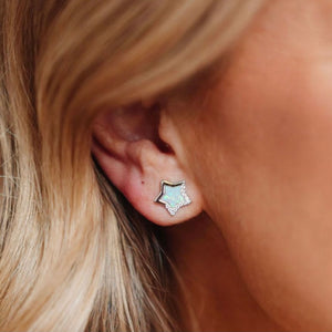 Stardust "Star" Opal Stud Earrings