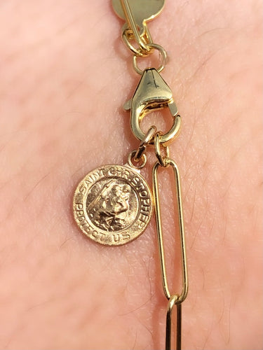 Mini St. Christopher Medal - 14K Yellow Gold