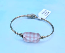 Load image into Gallery viewer, Pink Plaid Dylan Bangle Bracelet - Luca and Danni