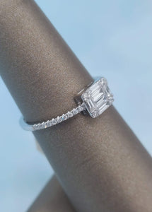Diamond Emette Ring- 14K White Gold