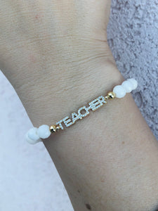 The BEST Teacher Beaded Bracelet