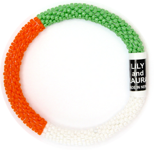 Irish Flag Bracelet - Roll On Bracelet