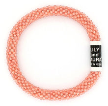 Load image into Gallery viewer, Peachy Coral Solid Roll on Bracelet- Lily and Laura