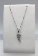 Load image into Gallery viewer, 14K White Gold Diamond Angel Wing Necklace