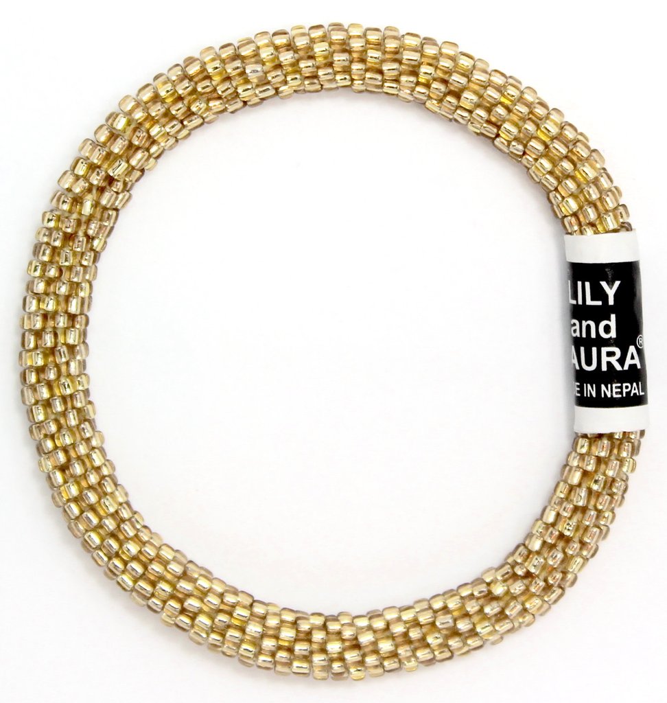 Antique Gold Roll On Bracelet- Lily and Laura