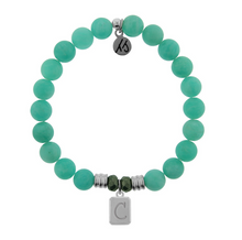 Load image into Gallery viewer, TJazelle Initially Your&#39;s Peruvian Amazonite Bracelet