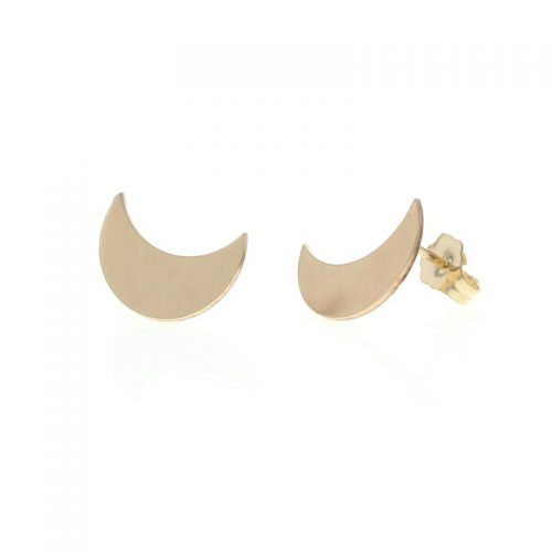 Crescent Stud Earrings - 14K Gold Filled