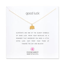 Load image into Gallery viewer, Dogeared Good Luck Necklace, gold dipped
