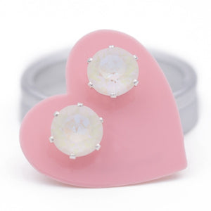 Marshmallow Mini Bling Earrings