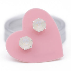 Marshmallow Ultra Mini Bling Earrings