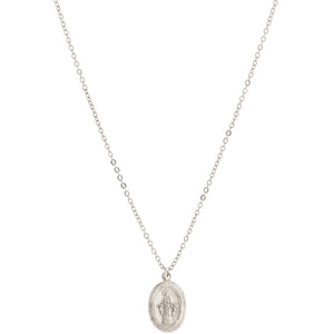 Mini Mary Charm Necklace : 14k Gold Filled