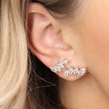 Load image into Gallery viewer, Cubic Zirconia &quot;Crown&quot; Ear Climbers