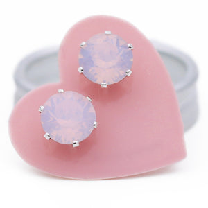 Pink Opal Mini Bling Earrings