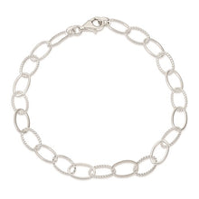Load image into Gallery viewer, Fancy Link 10&quot; Anklet - Sterling Silver