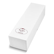 Load image into Gallery viewer, Red Lacquer Dipped Gold Trimmed with Glitter Real Rose