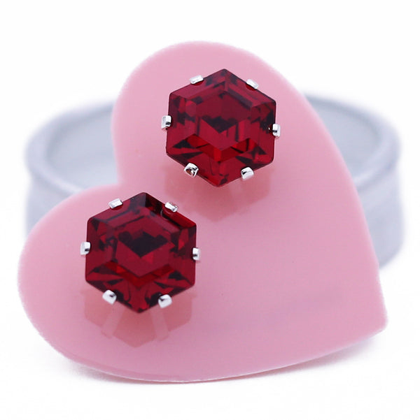 Ruby Mini Hexagon Bling - Vintage Gems Collection