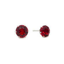 Load image into Gallery viewer, Ruby Ultra Mini Bling Earrings