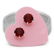Load image into Gallery viewer, Ruby Ultra Mini Bling Earrings