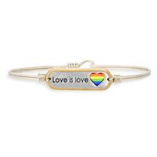 Load image into Gallery viewer, Love is Love Bangle Bracelet