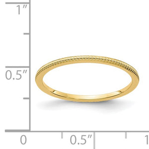 14K Gold Thumb Ring - Beaded