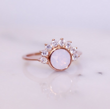 Load image into Gallery viewer, Pink Swarovski and Cubic Zirconia &quot;Lois&quot; Ring