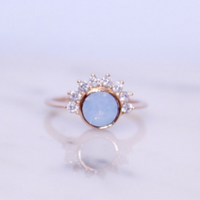 Load image into Gallery viewer, Air Blue Swarovski &quot;Lois&quot; Ring