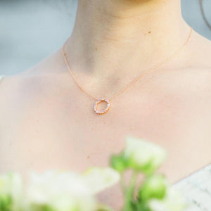 Blush Dreams Necklace in Rose Gold