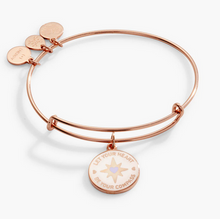 Load image into Gallery viewer, 'Let Your Heart Be Your Compass' Charm Bangle - Alex and Ani