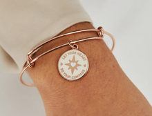 Load image into Gallery viewer, 'Let Your Heart Be Your Compass' Charm Bangle - Alex and Ani
