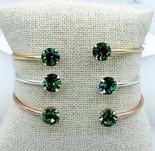 Load image into Gallery viewer, Erinite Swarovski Balance Cuff Bangle - Marie&#39;s Exclusive Color