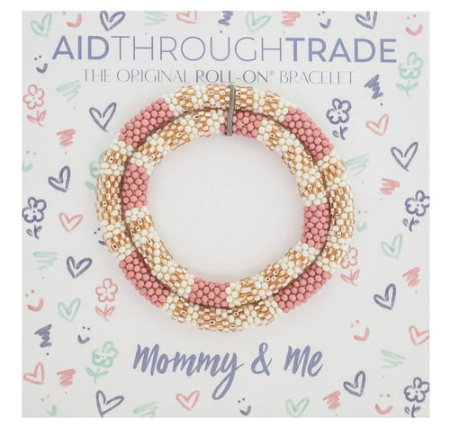 Mommy & Me Roll-On® Bracelets - Desert Rose