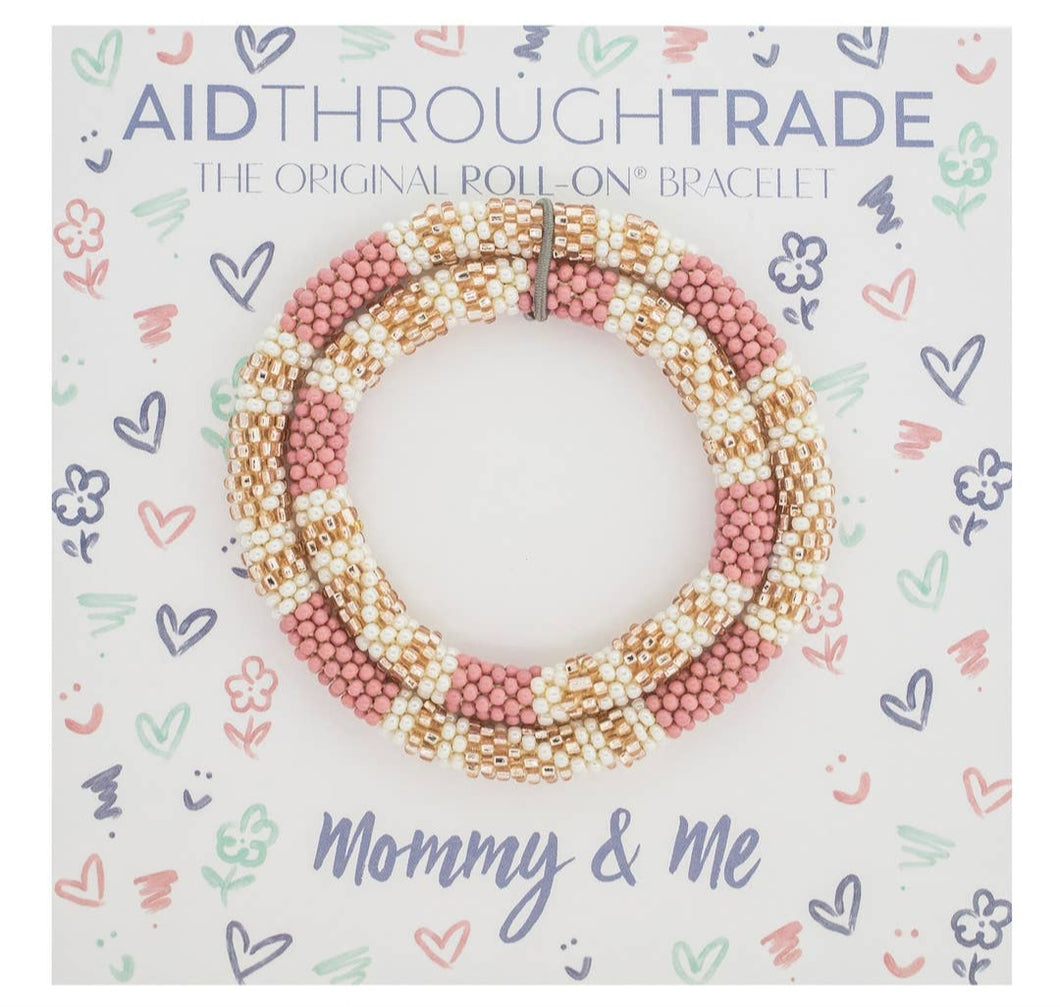 Mommy & Me Roll-On® Bracelets - Desert Rose