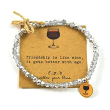 Load image into Gallery viewer, Mini Crystal Wine Bliss Bracelet